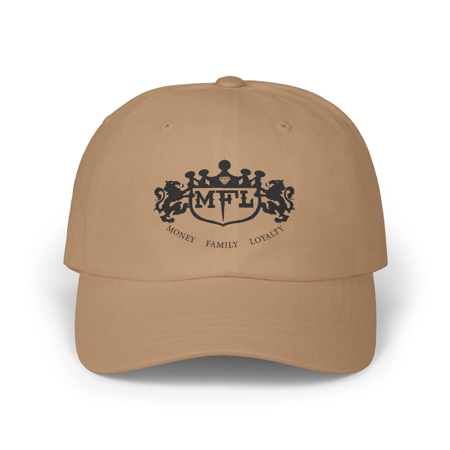 MFL Classic Dad Cap - Money Family Loyalty Khaki Hat